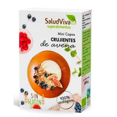 SALUD VIVA COPOS CRUJIENTES DE AVENA  minis 250gr. BIO SG