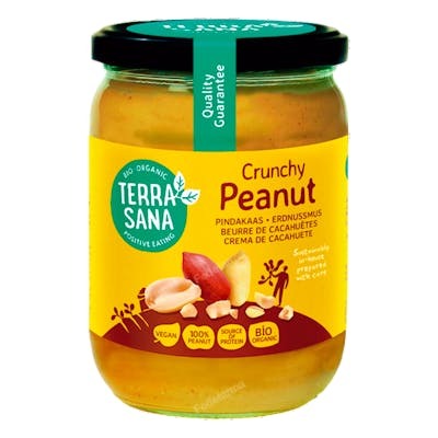 TERRASANA CREMA DE CACAHUETE crunchy sin sal 500gr. BIO