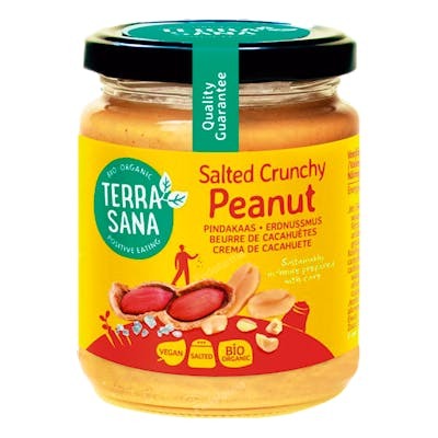 TERRASANA CREMA DE CACAHUETE  crunchy con sal himalaya 250g