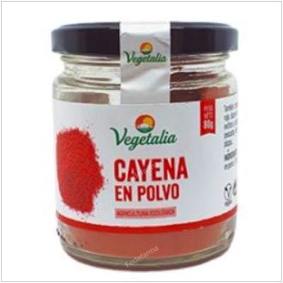 VEGETALIA PIMIENTA CAYENA POLVO 80GR BIO