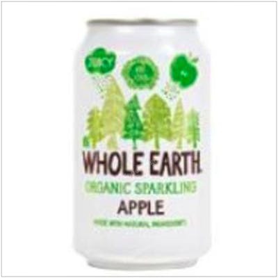 WHOLE EARTH REFRESCO DE MANZANA 330ml. BIO