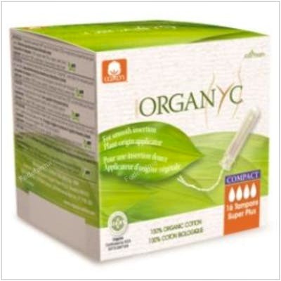 ORGANYC TAMPONES SUPER PLUS con aplicador compact 16ud.