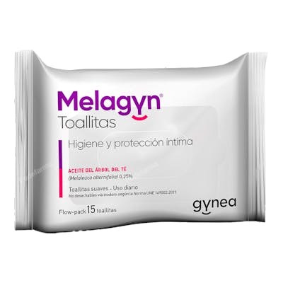 GYNEA MELAGYN MELAGYN toallitas flow pack 15unid.