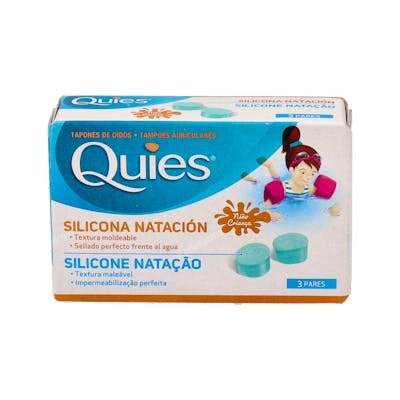 QUIES TAPONES NATACION silicona infantil 6ud. QUIES