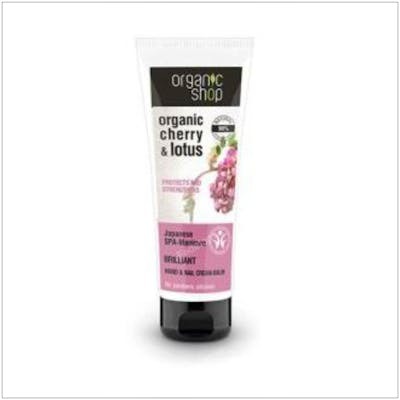 ORGANIC SHOP CREMA-BALSAMO MANOS Y UÑAS cereza-loto 75ml.