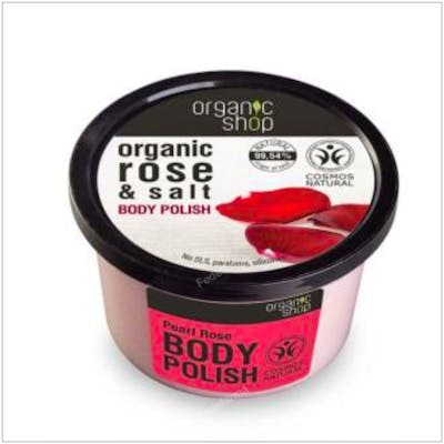 ORGANIC SHOP EXFOLIANTE CORPORAL REAFIRMANTE rosa-sal 250ml.