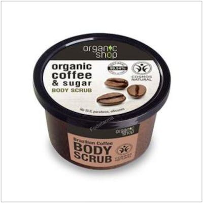 ORGANIC SHOP EXFOLIANTE CORPORAL SUAVIZANTE cafe 250ml.