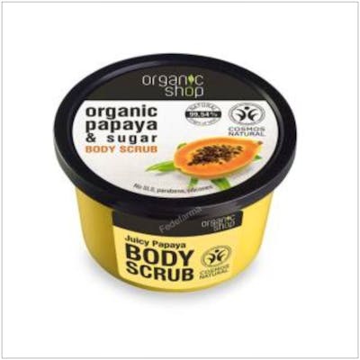 ORGANIC SHOP EXFOLIANTE CORPORAL RENOVADOR papaya 250ml.