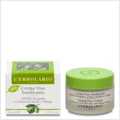 L´ERBOLARIO CREMA FACIAL TONIFICANTE jojoba y manteca 50ml.