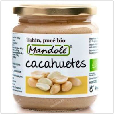MANDOLE PURE DE CACAHUETE tostado 375gr. BIO