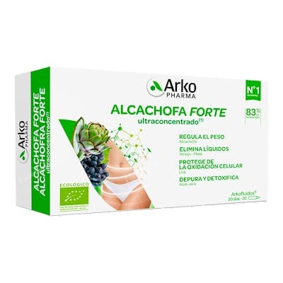 ARKOPHARMA ARKOFLUIDO ALCACHOFA FORTE 20AMPOLLAS BIO