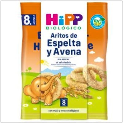 HIPP ARITOS DE ESPELTA Y AVENA  snack 30gr. BIO SG