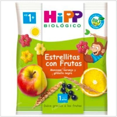 HIPP ESTRELLITAS con frutas snack 30gr. BIO SG