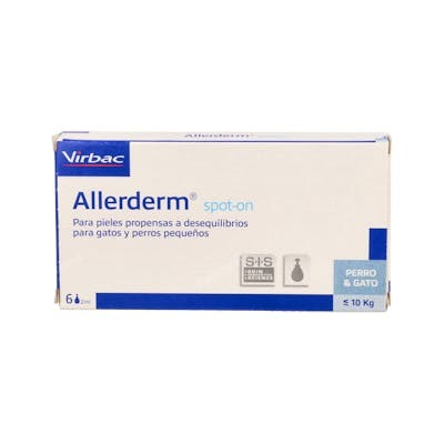 VIRBAC VET ALLERDERM SPOT-ON GA Y PE HASTA 10 KG 6X2 ML VET
