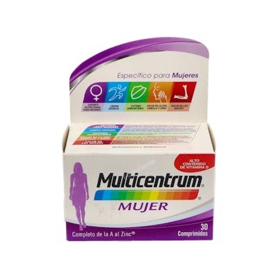 MULTICENTRUM MUJER 30comp.