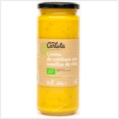 CARLOTA ORGANIC CREMA DE CALABAZA CON CHIA 450GR ECO SG VEG
