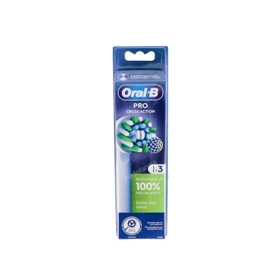 ORAL-B RECAMBIO CEPILLO RECARGABLE CROSS ACTION 3ud