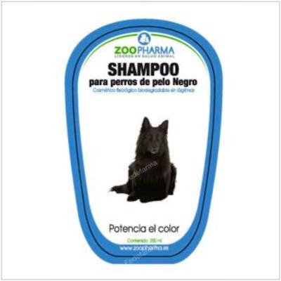 ZOOPHARMA VETERINARIA CHAMPU PELO NEGRO PERROS 250ML.