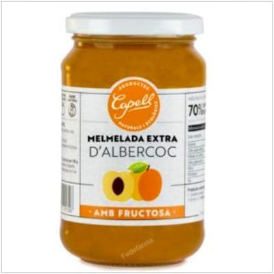 CAPELL MERMELADA DE ALBARICOQUE con fructosa 400gr.