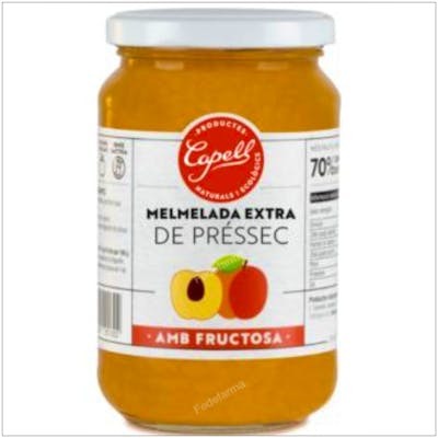 CAPELL MERMELADA DE MELOCOTON con fructosa 400gr.
