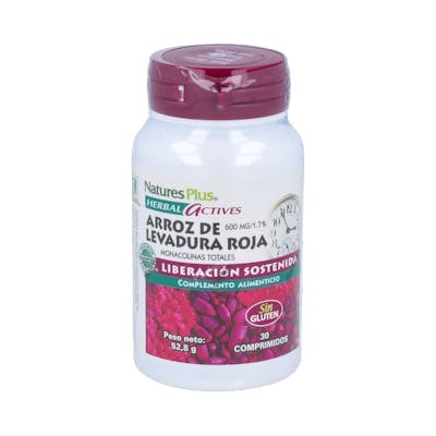 NATURES PLUS ARROZ LEVDURA ROJA (RYR) 30 comp.