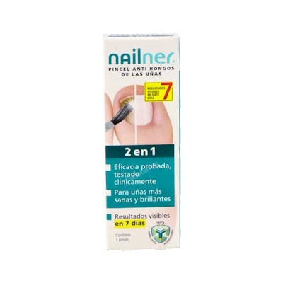 NAILNER PINCEL 2 EN 1 ANTIHONGOS 5ML