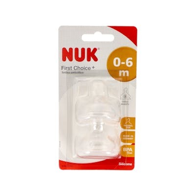 NUK TETINA FC+ 0-6 S silicona 2ud.