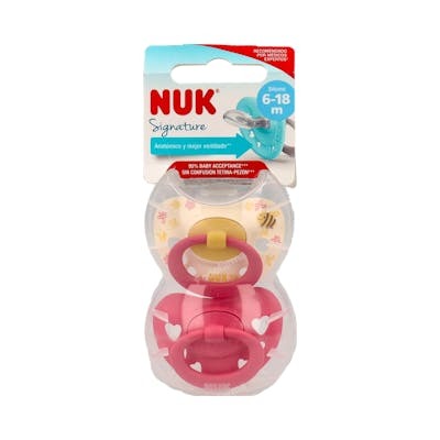 NUK CHUPETE SIGNATURE 6-18 SILICONA 2UD