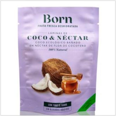 BORN COCO Y NECTAR laminas deshidratados 40gr. ECO