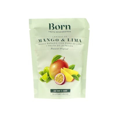 BORN MANGO Y LIMA laminas deshidratadas 40gr. ECO