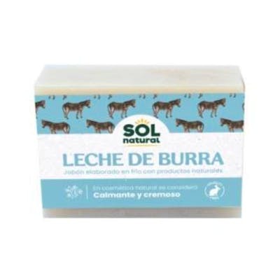 SOLNATURAL JABON EN PASTILLA de leche de burra 100gr.