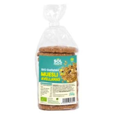 SOLNATURAL GALLETAS DE MUESLI Y AVELLANAS  250gr.
