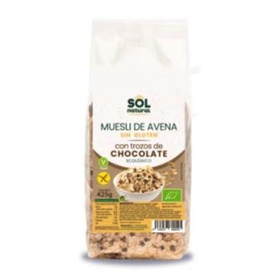 SOLNATURAL MUESLI DE AVENA Y CHOCOLATE  425gr. BIO SG