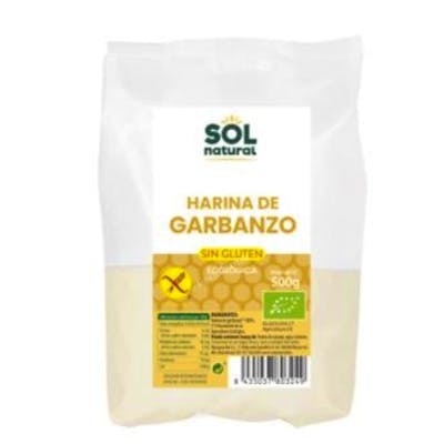 SOLNATURAL HARINA DE GARBANZOS 500GR BIO SG
