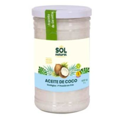 SOLNATURAL ACEITE DE COCO FAMILIAR 1L BIO