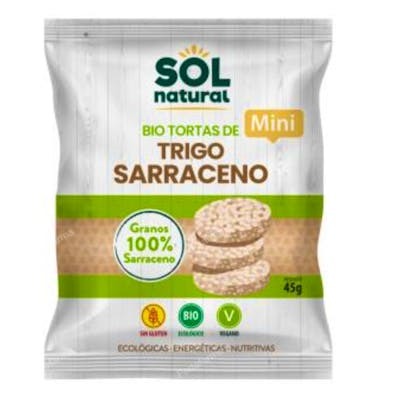 SOLNATURAL TORTITAS DE TRIGO SARRACENO mini 45gr. BIO SG