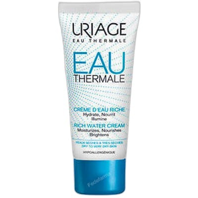 URIAGE EAU THERMALE CREMA DE AGUA RICA HIDRANTE 40 ML