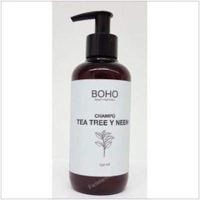 BOHO CHAMPU DE TEA TREE Y NEEM 250ml.  BIO