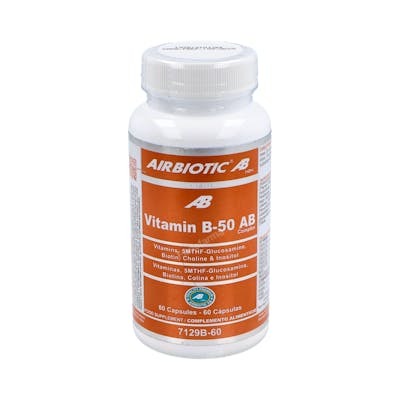 AIRBIOTIC VITAMIN B-50 COMPLEX 60CAPSULAS
