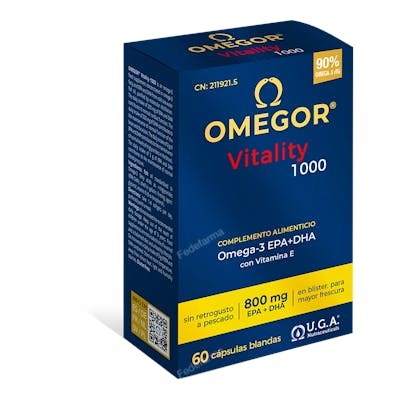 UGA NUTRACEUTICALS OMEGOR VITALITY 1000 60perlas