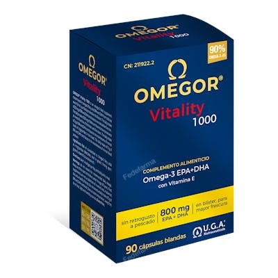 UGA NUTRACEUTICALS OMEGOR VITALITY 1000 90PERLAS