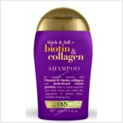 OGX CHAMPU BIOTINA Y COLAGENO 88ml.