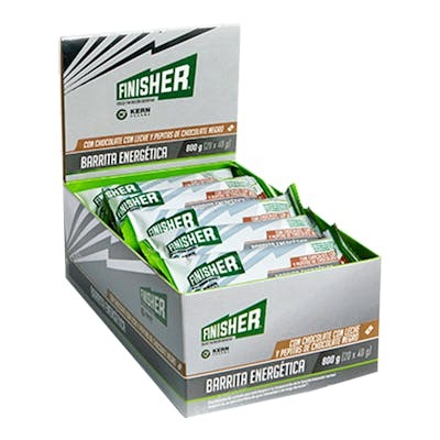 FINISHER BARR ENERG CHOCO CON LECHE Y PEPITAS 20UD
