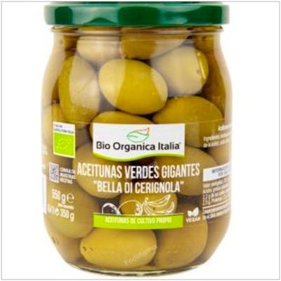 BIO ORGANICA ITALIA ACEITUNA VERDE gigante 550gr. BIO