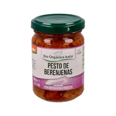 BIO ORGANICA ITALIA PESTO DE BERENJENAS 140gr. DEMETER VEGAN