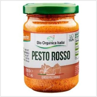 BIO ORGANICA ITALIA PESTO ROSSO PECORINO 130 gr BIO VEGAN