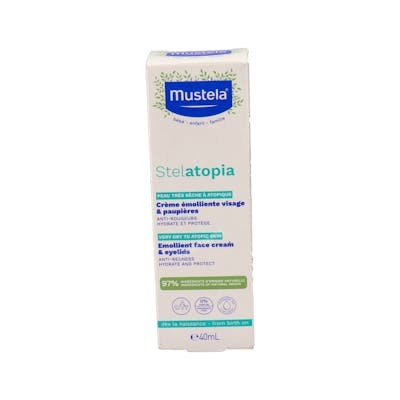 MUSTELA STELATOPIA crema facial emoliente bebe-niño 40ml.