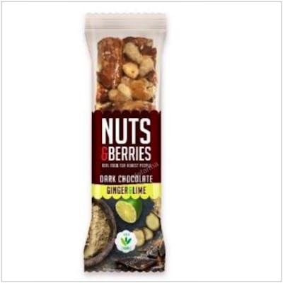 NUTS & BERRIES BARRITA CHOCOLATE NEGRO-JENGIBRE-LIMA 15UDS