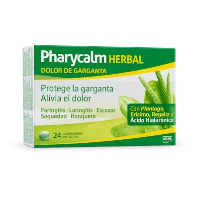 REVA PHARYCALM HERBAL dolor de garganta 24comp.