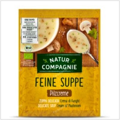 NATUR COMPANIER CREMA DE CHAMPIÑONES 12sbrsx40gr. BIO